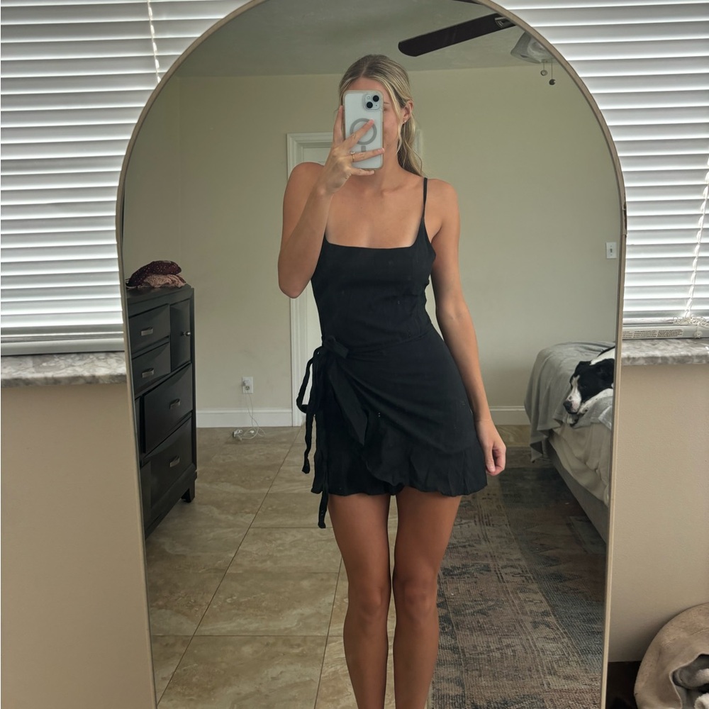 Princess Polly black mini dress